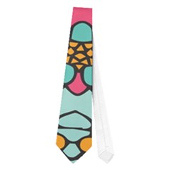 Mariager - Bold Blue,purple And Yellow Flower Design Necktie (one Side) by Zandiepants