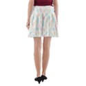 Whimsical Feather Pattern,fresh Colors, A-Line Pocket Skirt View2