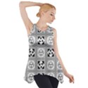 Black And White Side Drop Tank Tunic View1