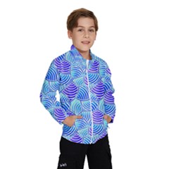 Blue And Purple Glowing Wind Breaker (kids) by FunkyPatterns