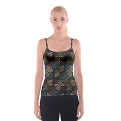 Glowing Abstract Spaghetti Strap Top by FunkyPatterns