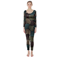 Glowing Abstract Long Sleeve Catsuit by FunkyPatterns