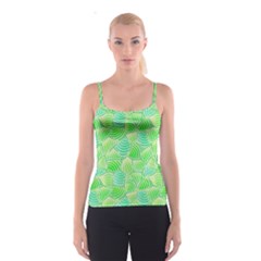 Green Glowing Spaghetti Strap Top by FunkyPatterns