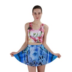 Clockwork Blue Mini Skirt by icarusismartdesigns