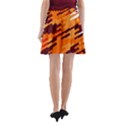 Brown orange shapes                                                    A-Line Pocket Skirt View2