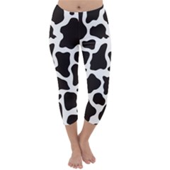 Cow Pattern Capri Winter Leggings  by sifis