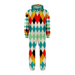 Rhombus Pattern                                                              Hooded Jumpsuit (kids) by LalyLauraFLM