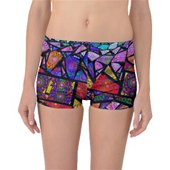 Fractal Stained Glass Boyleg Bikini Bottoms by WolfepawFractals