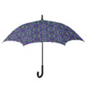 Pretty Purple Flowers Pattern Hook Handle Umbrellas (Small) View3
