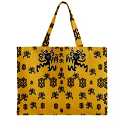  Disco Dancing In The  Tribal Nature  Zipper Mini Tote Bag by pepitasart