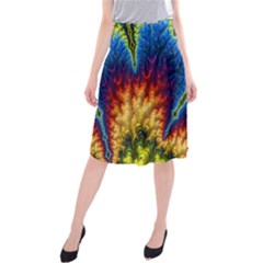 Amazing Special Fractal 25a Midi Beach Skirt by Fractalworld