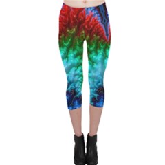 Amazing Special Fractal 25b Capri Leggings  by Fractalworld