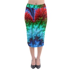 Amazing Special Fractal 25b Midi Pencil Skirt by Fractalworld
