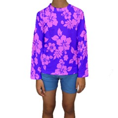 Hawaiian Evening Kid s Long Sleeve Swimwear by AlohaStore