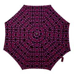 Dots Pattern Pink Hook Handle Umbrellas (small) by BrightVibesDesign
