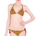 Fantasy Feathers And Polka Dots Bikini Set View1