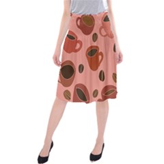 Coffee Lover Midi Beach Skirt by BubbSnugg