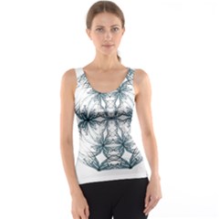 Mandala Blue And White Tank Top by vanessagf