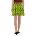Yellow Wavey Squiggles A-Line Pocket Skirt View2