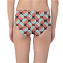 Modernist Geometric Tiles Mid-Waist Bikini Bottoms View2