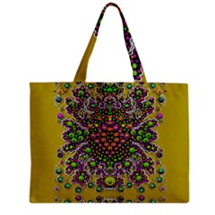 Fantasy Flower Peacock With Some Soul In Popart Zipper Mini Tote Bag by pepitasart