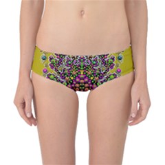 Fantasy Flower Peacock With Some Soul In Popart Classic Bikini Bottoms by pepitasart