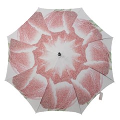 Tulip Red Pencil Drawing Art Hook Handle Umbrellas (medium) by picsaspassion