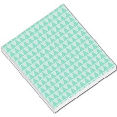Mint Color Triangle Pattern Small Memo Pads by picsaspassion