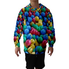 Funny Colorful Red Yellow Green Blue Kids Play Balls Hooded Wind Breaker (kids) by yoursparklingshop