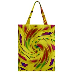Leaf And Rainbows In The Wind Zipper Classic Tote Bag by pepitasart