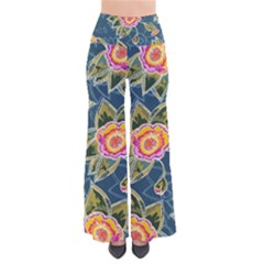 Floral Fantsy Pattern Women s Chic Palazzo Pants  by DanaeStudio