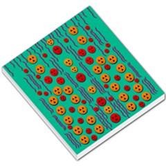 Pumkins Dancing In The Season Pop Art Small Memo Pads by pepitasart