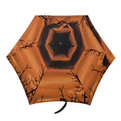 Tree Branches And Sunset Mini Folding Umbrellas by picsaspassion