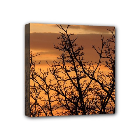 Colorful Sunset Mini Canvas 4  X 4  by picsaspassion