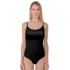 Black Color Design Camisole Leotard  by picsaspassion