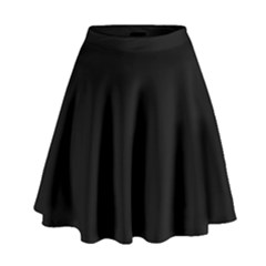 Black Color Design High Waist Skirt by picsaspassion