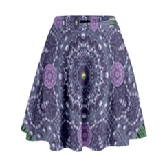 Star Of Mandalas High Waist Skirt by pepitasart