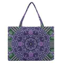 Star Of Mandalas Medium Zipper Tote Bag by pepitasart