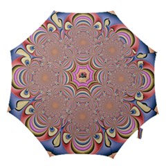 Pastel Shades Ornamental Flower Hook Handle Umbrellas (large) by designworld65