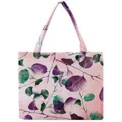 Spiral Eucalyptus Leaves Mini Tote Bag by DanaeStudio