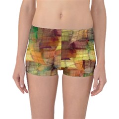 Indian Summer Funny Check Boyleg Bikini Bottoms by designworld65