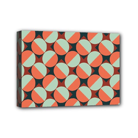Modernist Geometric Tiles Mini Canvas 7  X 5  by DanaeStudio