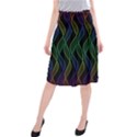 Rainbow Helix Black Midi Beach Skirt View1