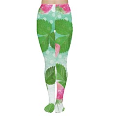 Cute Strawberries Pattern Women s Tights by DanaeStudio