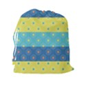 Hexagon And Stripes Pattern Drawstring Pouches (XXL) View2
