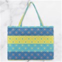 Hexagon And Stripes Pattern Medium Zipper Tote Bag View1