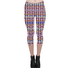 Ethnic Colorful Pattern Capri Leggings  by dflcprintsclothing