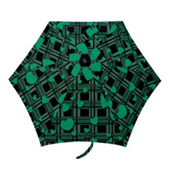 Green Love Mini Folding Umbrellas by Valentinaart