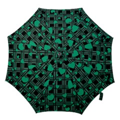 Green Love Hook Handle Umbrellas (medium) by Valentinaart