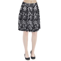 Flower Pleated Skirt by Brittlevirginclothing
